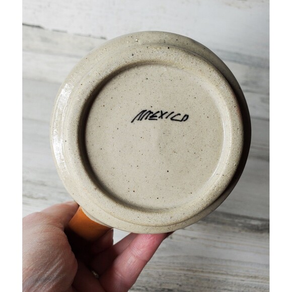 La Paz, B.C. Souvenir Hand Painted Mexican Folk Art Coffee Mug Whale Shark READ! - Picture 10 of 10